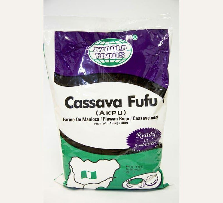 Cassava Fufu (Akpu)-4 Lb-Best Bargain Wholesale and retail